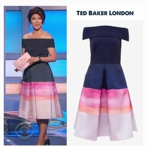NWT Ted Baker Marina Mosaic Midi Dress